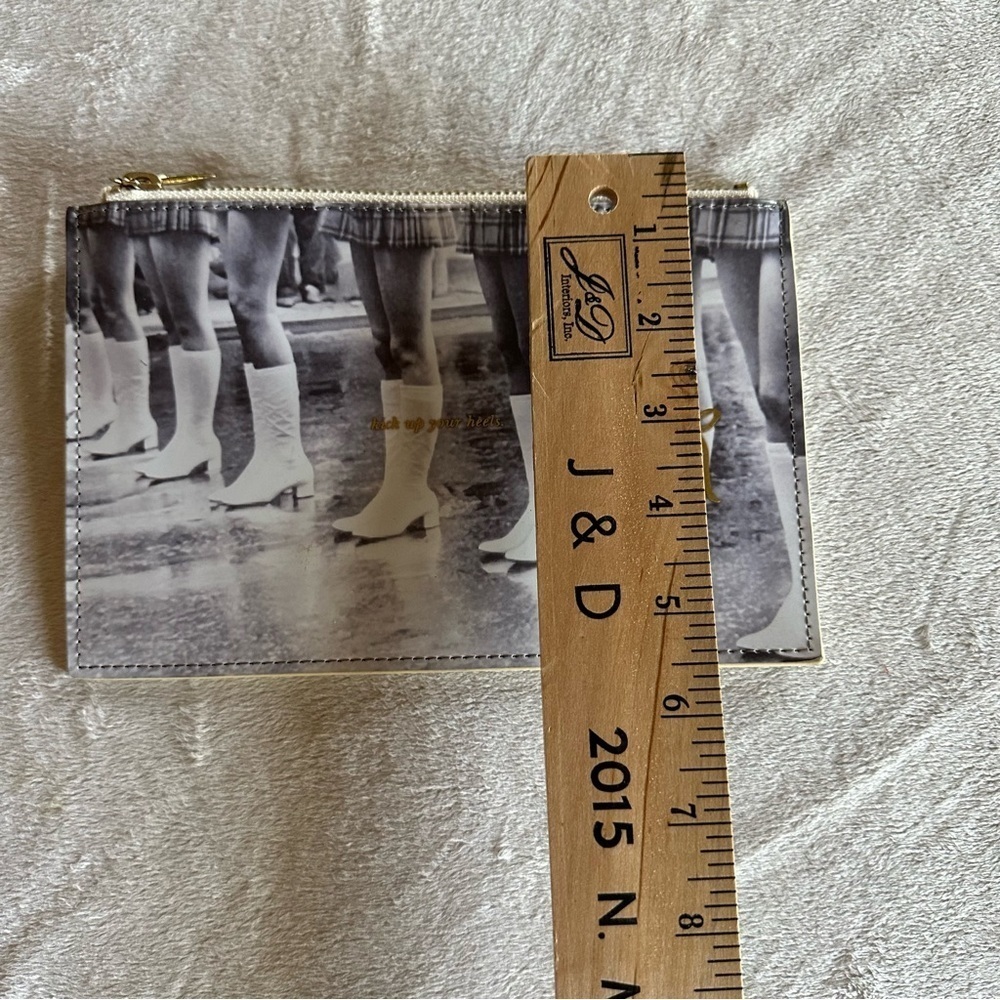 Kate Spade Office Kick up Your Heels Pencil Case Cosmetic Bag - Picture 7 of 7